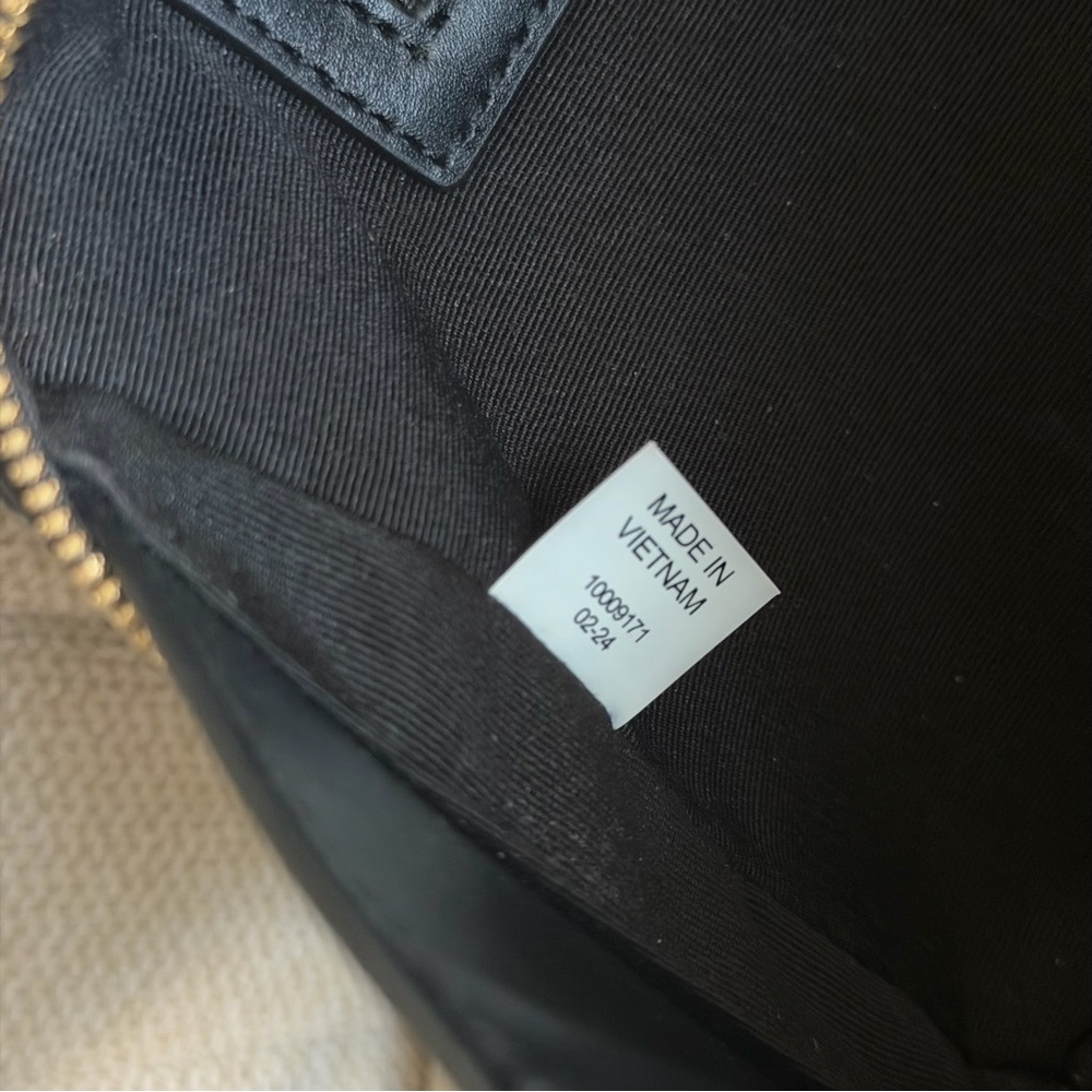 RARE Tory Burch Small T Monogram Marshmallow
Satchel Shoulder Bag Black - Picture 11 of 11